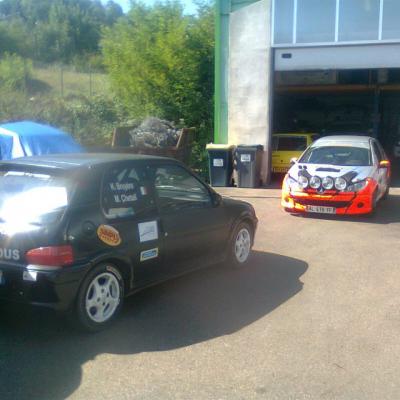 Preparation avant un rallye 